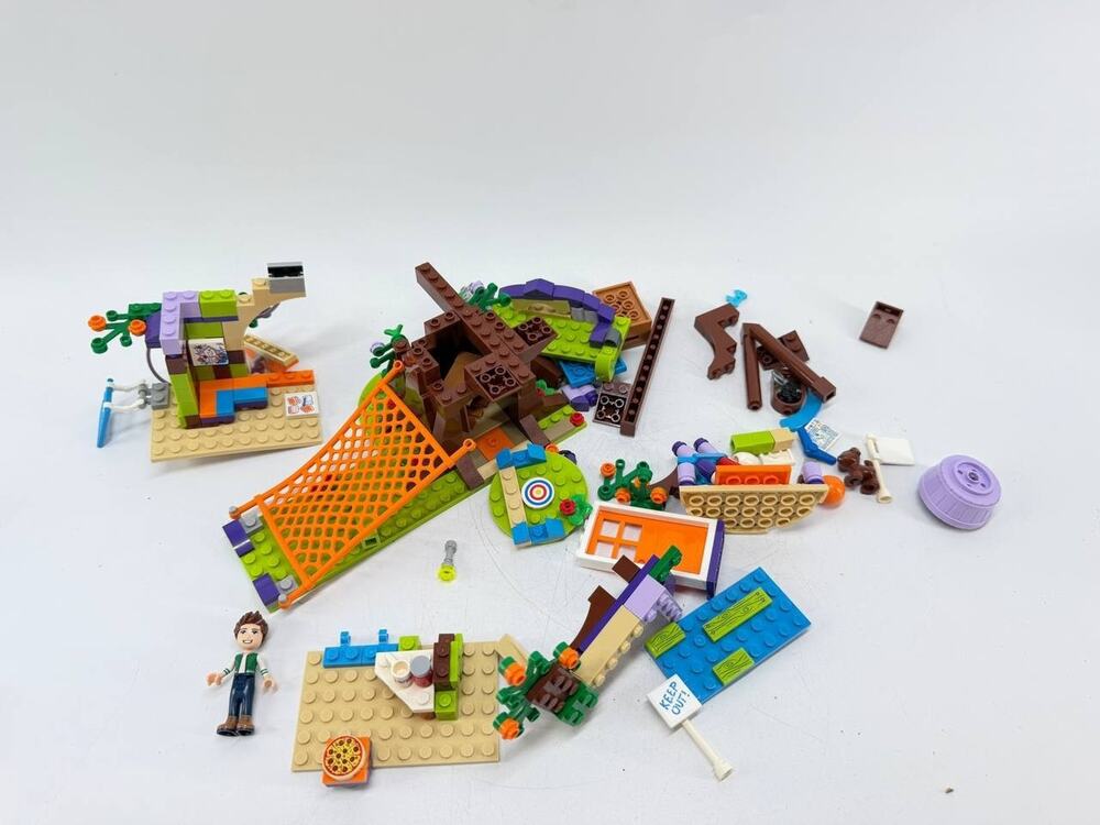 LEGO Friends Tree House Adventure Incomplete Set Parts Lot Figure Used